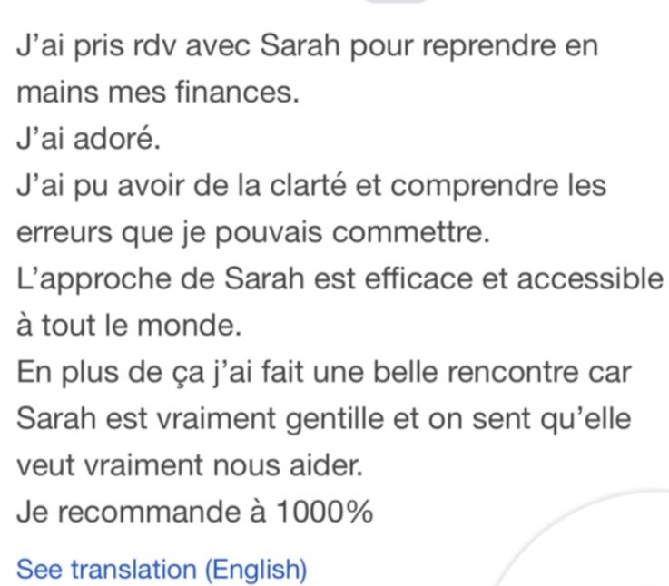 Témoignage : accompagnement clair, je recommande à 1000 %