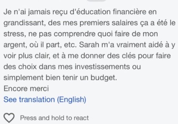 Témoignage : enfin de la clarté sur ses finances